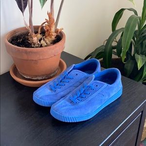 Tretorn Nylite3 Plus Fashion Sneaker Blue Suede